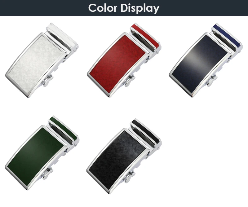 VATLTY Luxury Belt Buckle for Men Premium Metal 36mm Automatic Buckle Stylish Silver Belt Buckle for Non-perforated Belts Male
