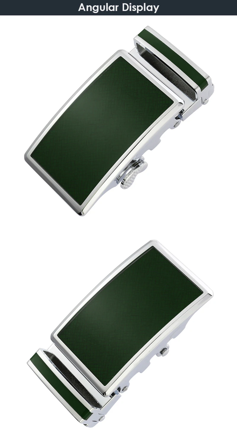 VATLTY Luxury Belt Buckle for Men Premium Metal 36mm Automatic Buckle Stylish Silver Belt Buckle for Non-perforated Belts Male