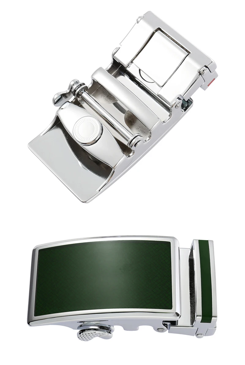VATLTY Luxury Belt Buckle for Men Premium Metal 36mm Automatic Buckle Stylish Silver Belt Buckle for Non-perforated Belts Male