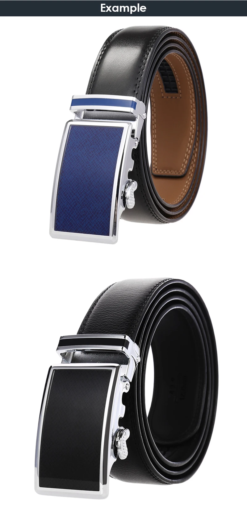 VATLTY Luxury Belt Buckle for Men Premium Metal 36mm Automatic Buckle Stylish Silver Belt Buckle for Non-perforated Belts Male