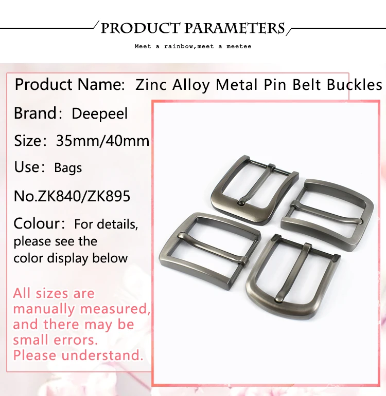 1pcs 35/40mm Zinc Alloy Metal Pin Belt Buckles for Mens Waistband Adjust Head DIY Belts Buckle Leather Crafts Sewing Accessories