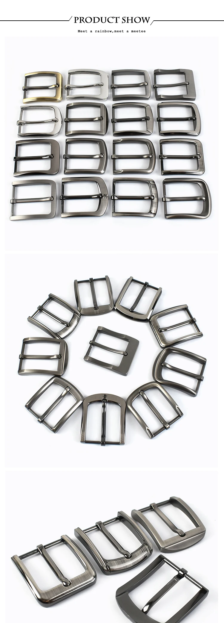 1pcs 35/40mm Zinc Alloy Metal Pin Belt Buckles for Mens Waistband Adjust Head DIY Belts Buckle Leather Crafts Sewing Accessories