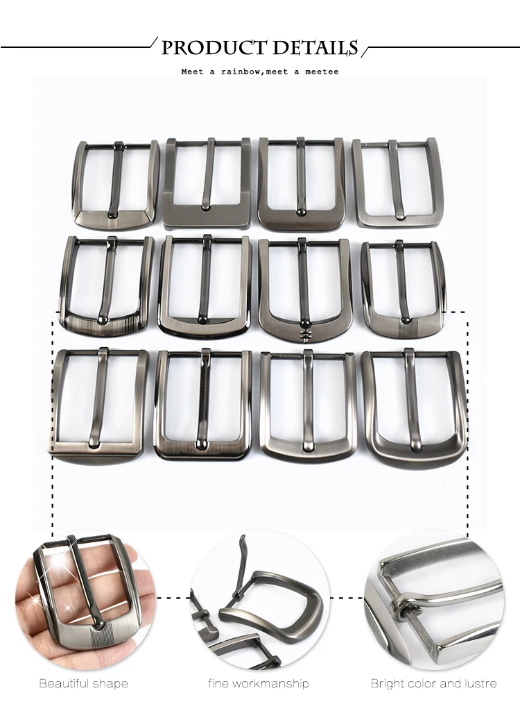 1pcs 35/40mm Zinc Alloy Metal Pin Belt Buckles for Mens Waistband Adjust Head DIY Belts Buckle Leather Crafts Sewing Accessories