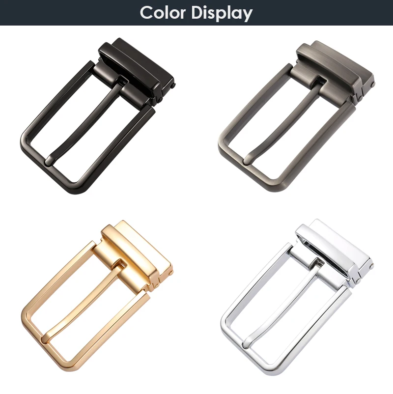 VATLTY New 35mm Belt Buckle for Men Hard Zinc Alloy Silver Buckle Stylish Business Belt Pin Buckle Male Gift