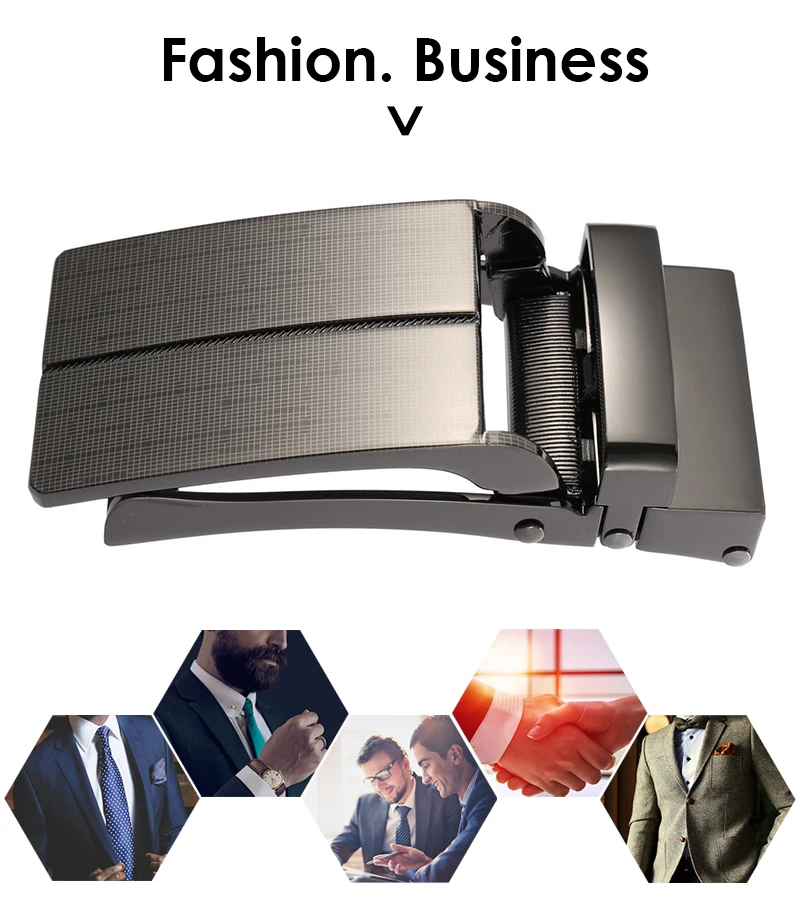 VATLTY Official Genuine Belt Buckle Men for 3.0cm to 3.2cm Non-porous Trousers Belt Hard Zinc Alloy Automatic Buckle Male K1765