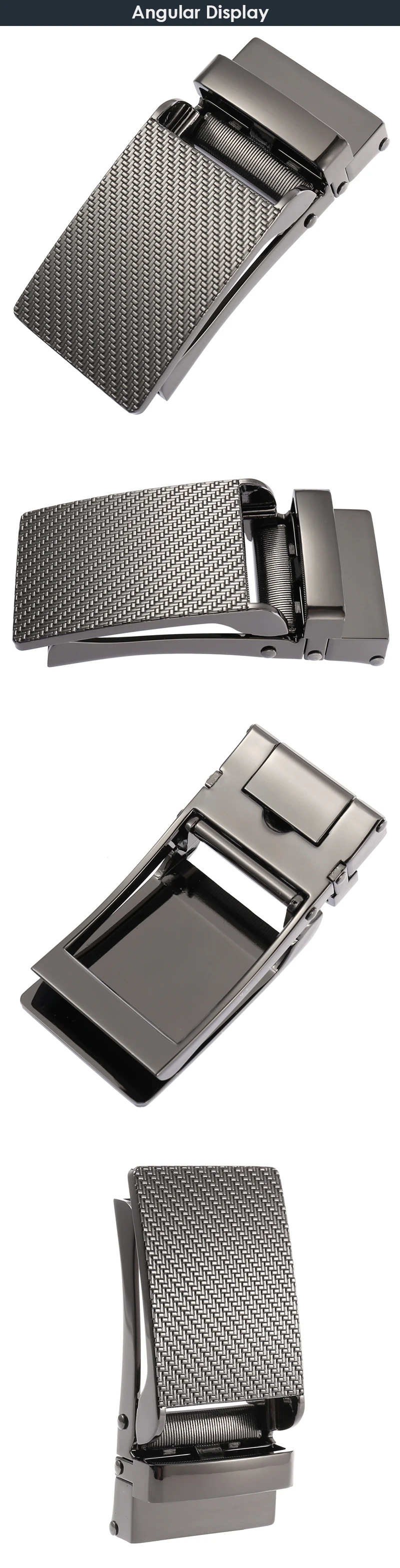 VATLTY 32mm Belt Buckle for Men High-Quality Zinc Alloy Anti-Oxidation Automatic Buckle Silver Belt Buckle for Holeless Belts