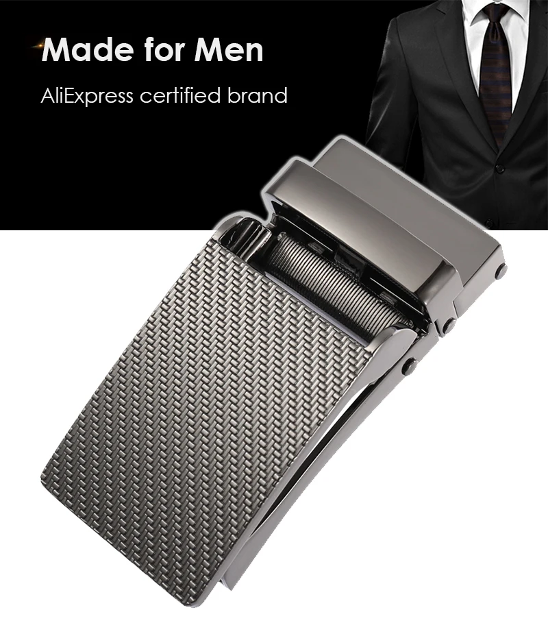 VATLTY 32mm Belt Buckle for Men High-Quality Zinc Alloy Anti-Oxidation Automatic Buckle Silver Belt Buckle for Holeless Belts