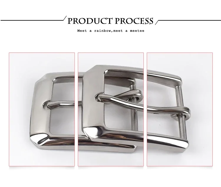 1Pc Deepeel 40mm Stainless Steel Men Belt Buckle Pin Buckles High Quality Leather Craft Leisure Waistband Head Decor Accessories