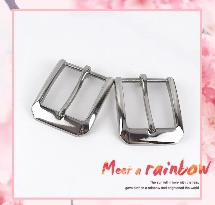 1Pc Deepeel 40mm Stainless Steel Men Belt Buckle Pin Buckles High Quality Leather Craft Leisure Waistband Head Decor Accessories