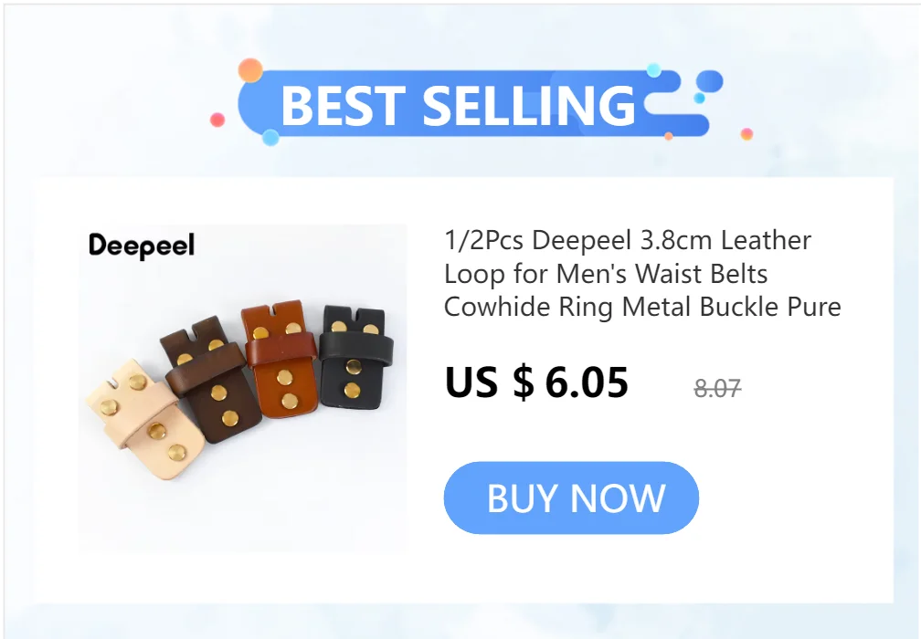 Deepeel 45mm Men's Pure Copper Belt Buckle Solid Brass Waistband Head Webbing Strap Pin Clasp Adjust Hook DIY Sewing Accessories
