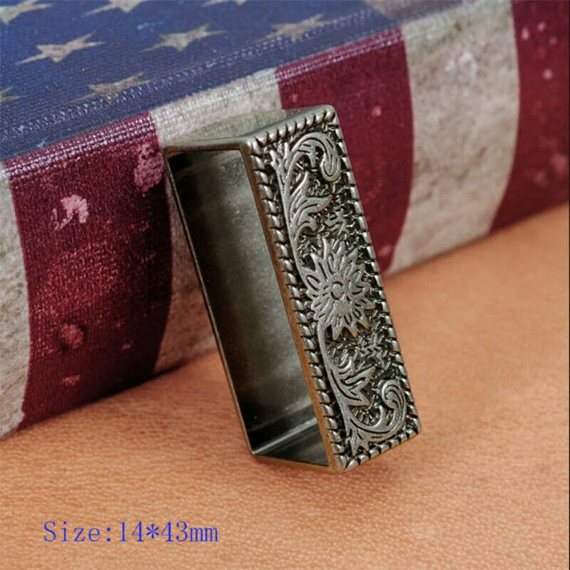 Western Retro Floral Engraved Antique Belt Buckle Set 3pcs Fits 38mm Belt Decor Metal Belt Head Belt Loop Belt Tail Accessories