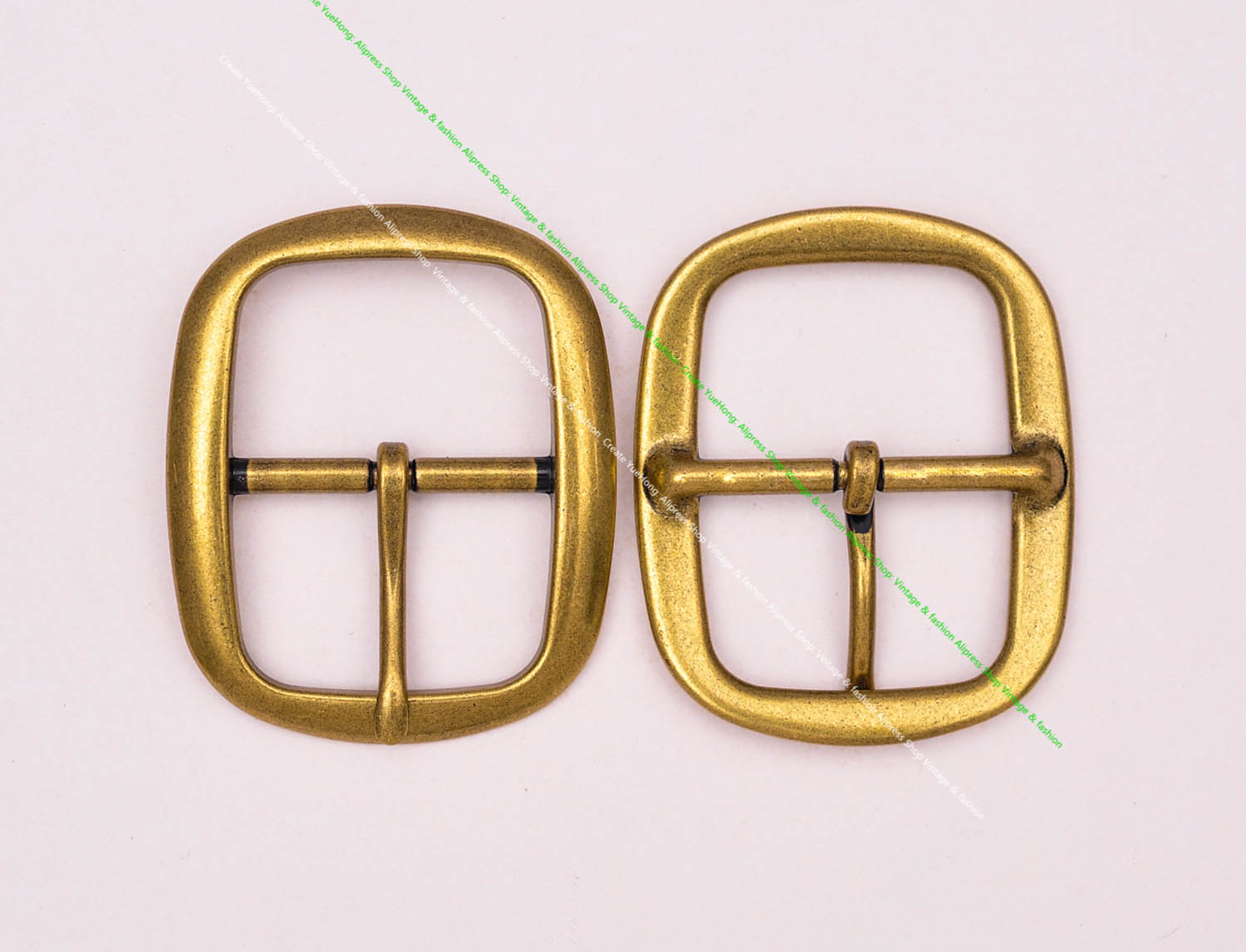 Quality Heavy Duty Retro Brass Plated DIY Leahtercraft Handmade Oval Center Bar Pin Belt Buckle Replacement Fit 35 MM