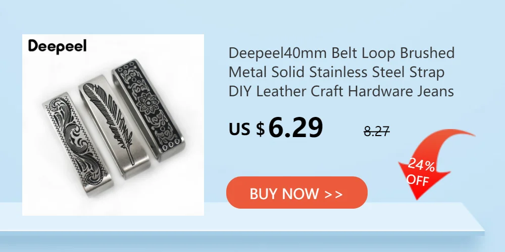 1Pc Deepeel 34/39mm Men's Alloy Belt Head Waistband Buckels DIY Handmade Replacement Pin Buckle Belts Leather Craft Accessories