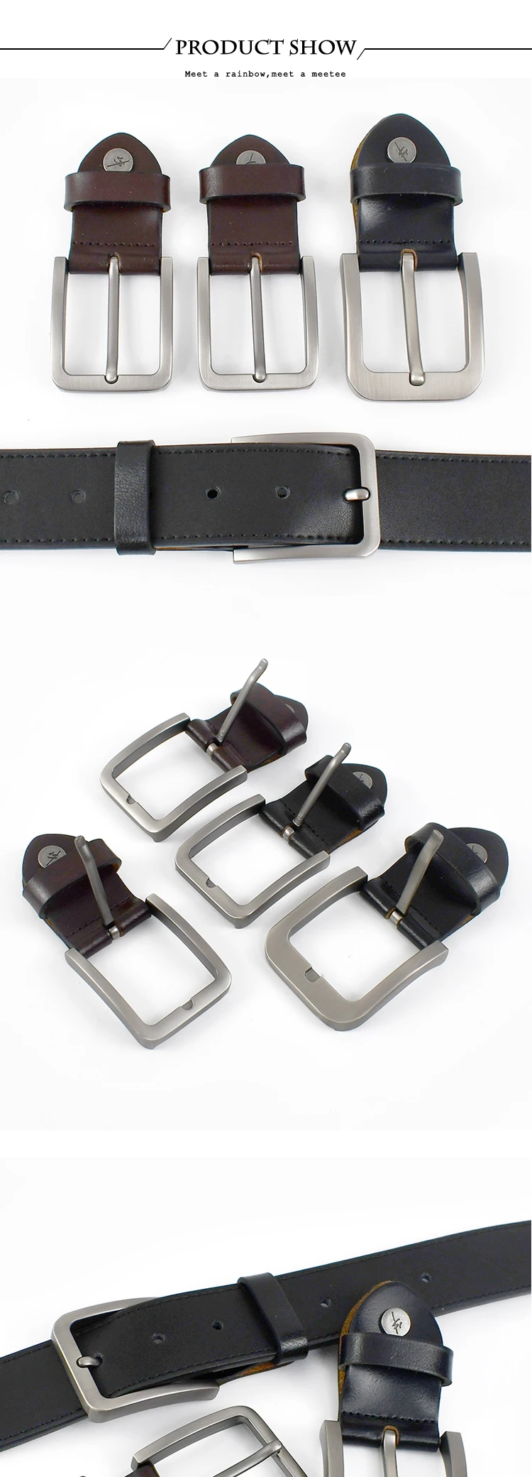 1Pc Deepeel 34/39mm Men's Alloy Belt Head Waistband Buckels DIY Handmade Replacement Pin Buckle Belts Leather Craft Accessories
