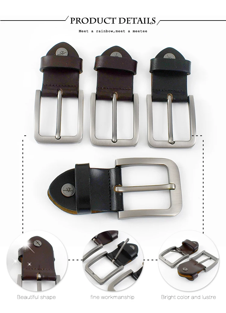 1Pc Deepeel 34/39mm Men's Alloy Belt Head Waistband Buckels DIY Handmade Replacement Pin Buckle Belts Leather Craft Accessories