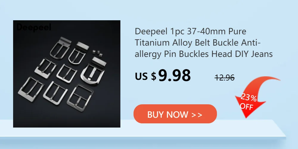 1Pc Deepeel 34/39mm Men's Alloy Belt Head Waistband Buckels DIY Handmade Replacement Pin Buckle Belts Leather Craft Accessories