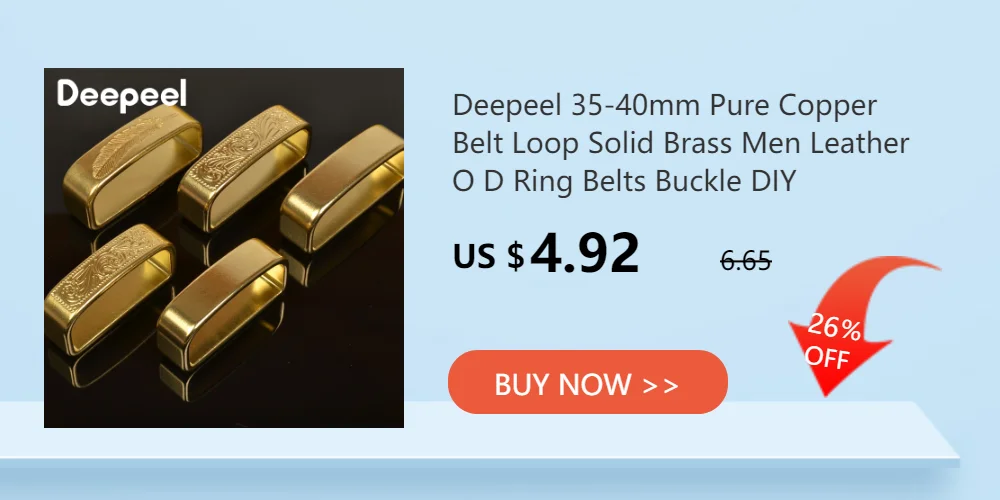 1Pc Deepeel 34/39mm Men's Alloy Belt Head Waistband Buckels DIY Handmade Replacement Pin Buckle Belts Leather Craft Accessories