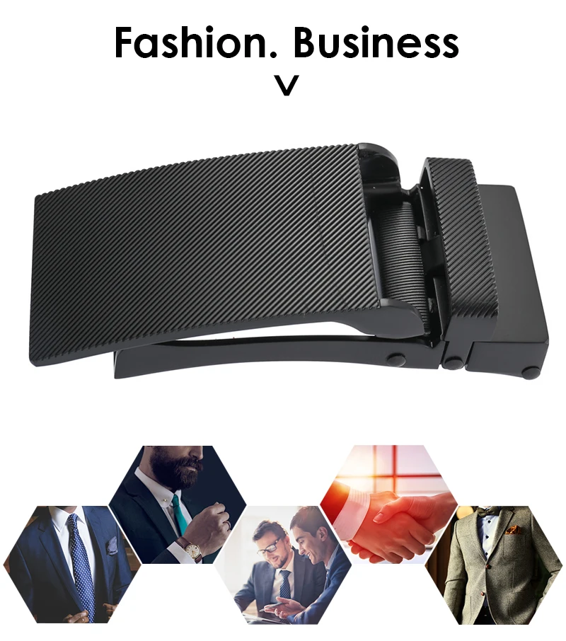 33mm Men's Belt Buckle Hard Alloy Silver Trouser Belt Buckle Non-perforated Belt Buckle Male Gifts