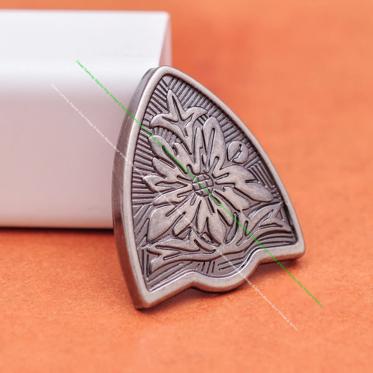 Huge Western Cowboy Cowgirl Rodeo 3PCS Set Silver Flower Embrossed DIY Leather Belt Buckle Replacement Fit 35mm Belt Strap