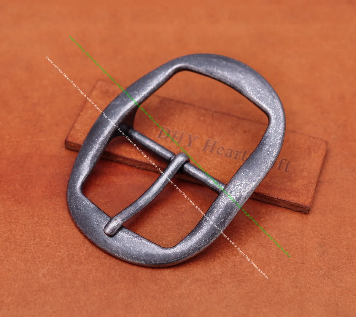 Western Cowboy Quality Vintage Silver Long Wide Tongue Leathercraft Center Bar Men Belt Buckle Replacement Fit 45mm Strap