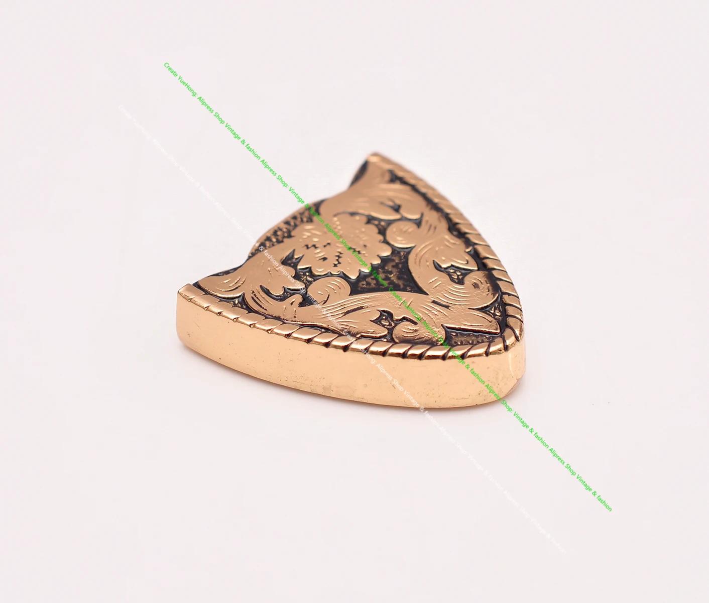 ROCK WESTERN COWBOY GOLD FLORAL ENGRAVED BELT BUCKLE SET FITS 30MM LEATHER STRAP