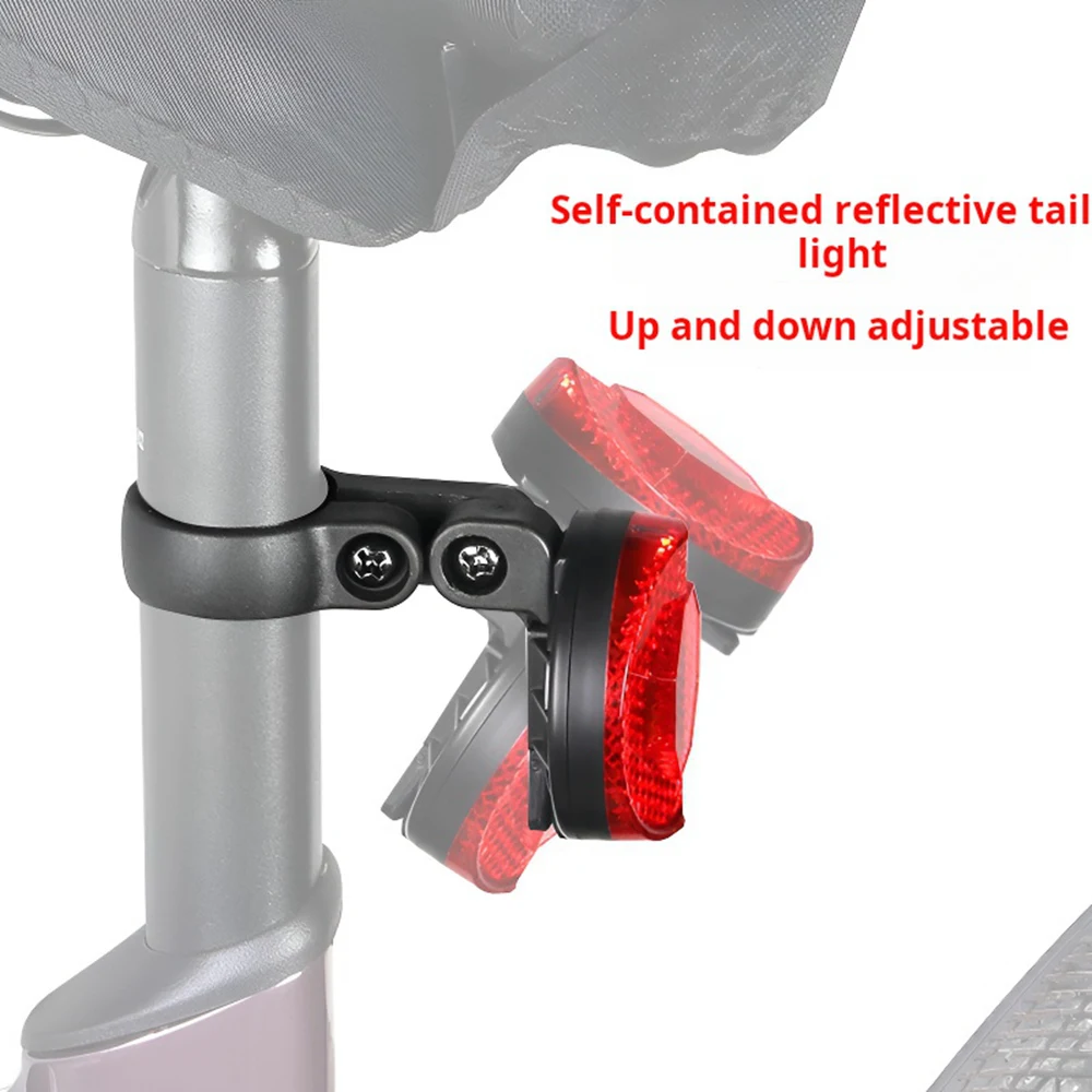 For Airtag Bike Mount Hidden Tail Light Anti-Theft Airtag GPS Tracker Bike Reflector Holder for Mountain Bikes Electric Bicycle