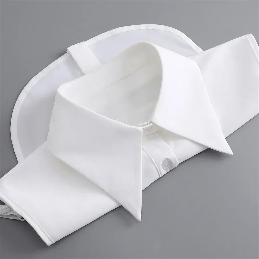 Korean Stand Lapel False Collar Women Embroidery Faux Col Half Shirt Blouse Fake Collars Sweater Shirt Detachable Collars