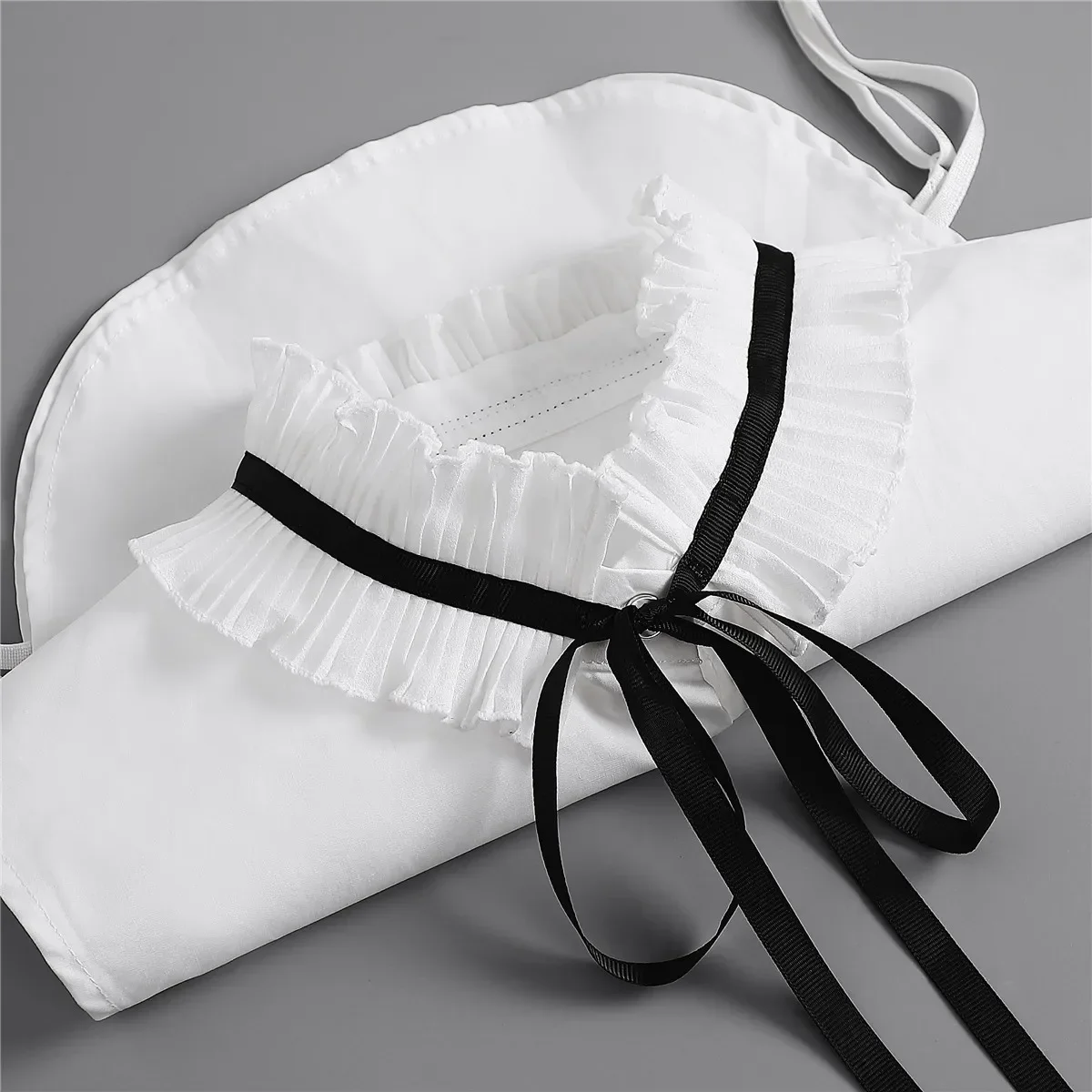 Korean Stand Lapel False Collar Women Embroidery Faux Col Half Shirt Blouse Fake Collars Sweater Shirt Detachable Collars