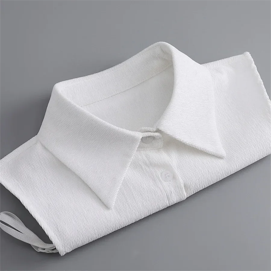 Korean Stand Lapel False Collar Women Embroidery Faux Col Half Shirt Blouse Fake Collars Sweater Shirt Detachable Collars