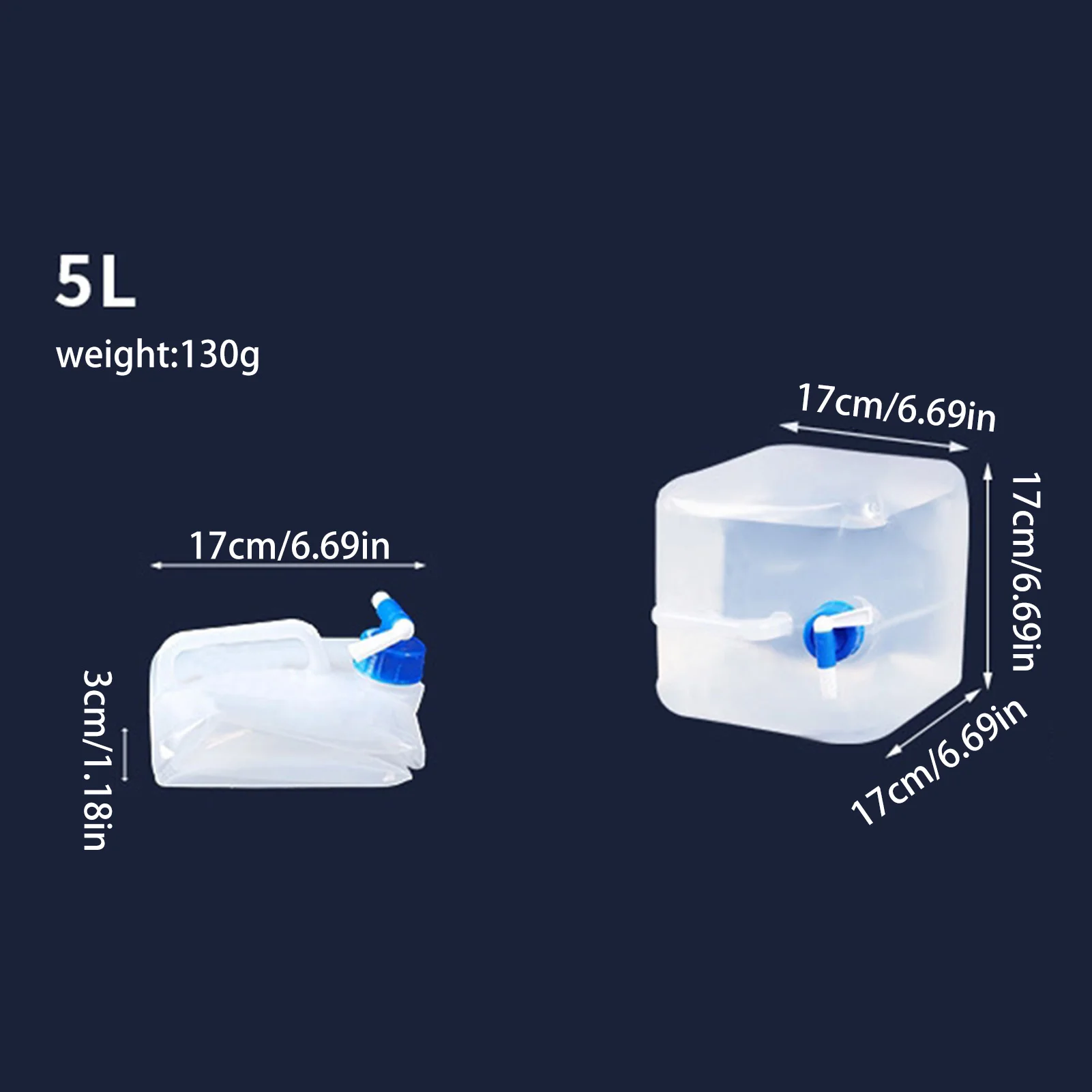 Portable Outdoor Water Tank 5-20l Foldable Water Bag With Faucet Large Capacity Water Container For Outdoor Camping BBQ Fishing