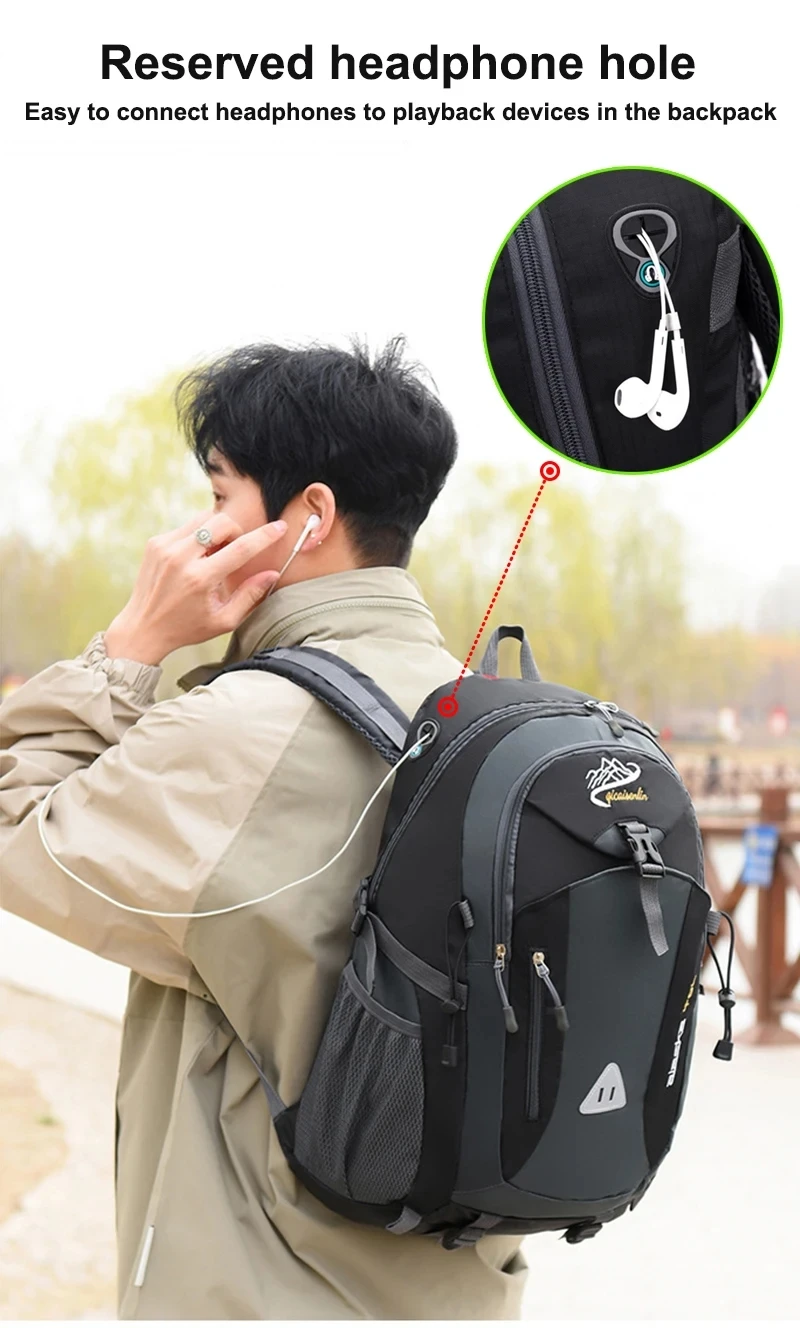 New Travel Backpack for Men Women Outdoor Hiking Camping Backpacks Large Capacity Laptop Bags Lightweight Mountaineering Bag