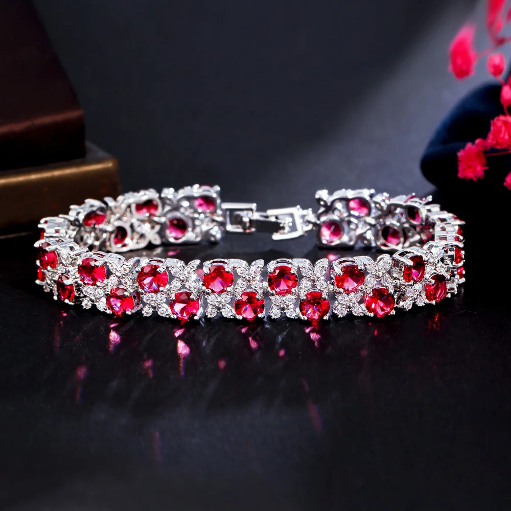 ThreeGraces Luxury Shiny Yellow Cubic Zirconia Leaf Flower Shape Bridal Wedding Party Bracelet for Women Fashion Jewelry BR239
