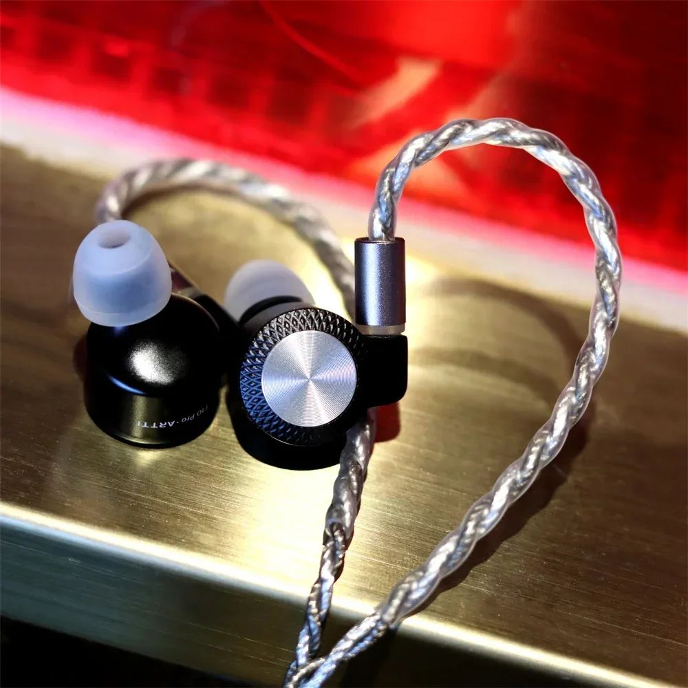 ARTTI T10 PRO HiFi Earphone Wired Monitors 14.2mm Planar Driver Bass In-Ear Earphone 0.78mm 2pin 3.5+4.4mm Plug