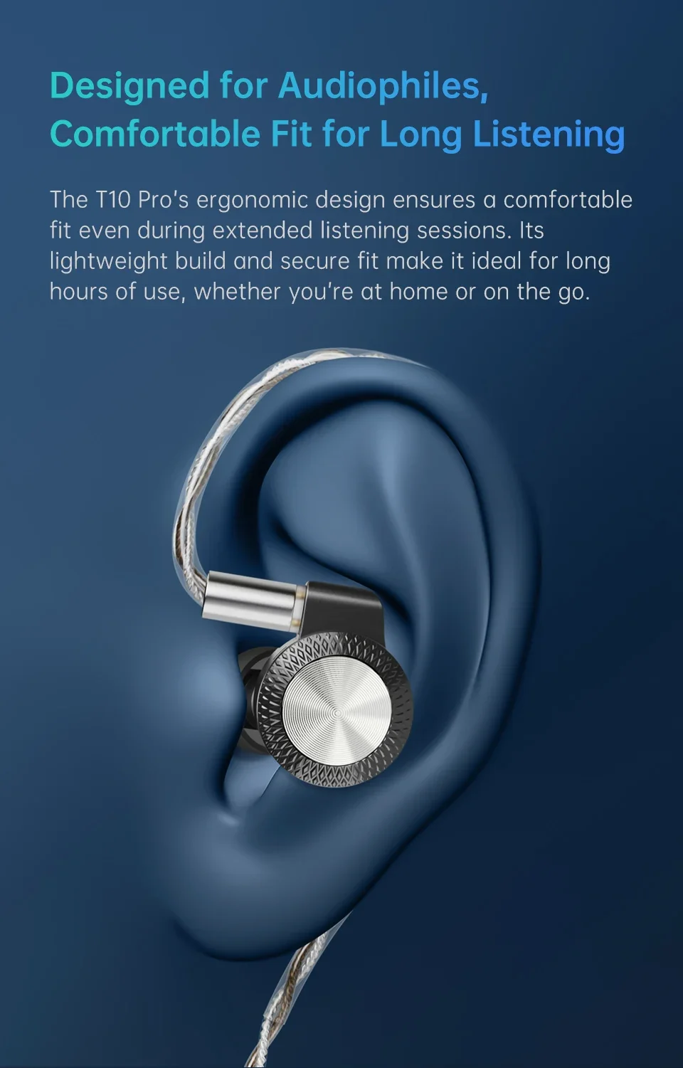 ARTTI T10 PRO HiFi Earphone Wired Monitors 14.2mm Planar Driver Bass In-Ear Earphone 0.78mm 2pin 3.5+4.4mm Plug