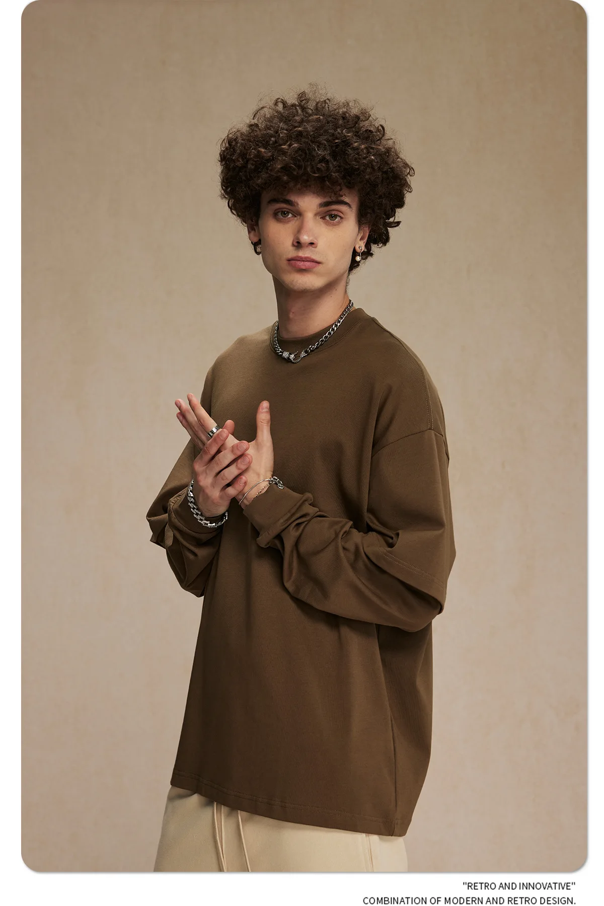 IEFB Men's Wear Spring New Trendy T-shirt Men's Wear Fake Two Piece Long Sleeve T-shirts Men Clothing Loose Casual Top 9C9353