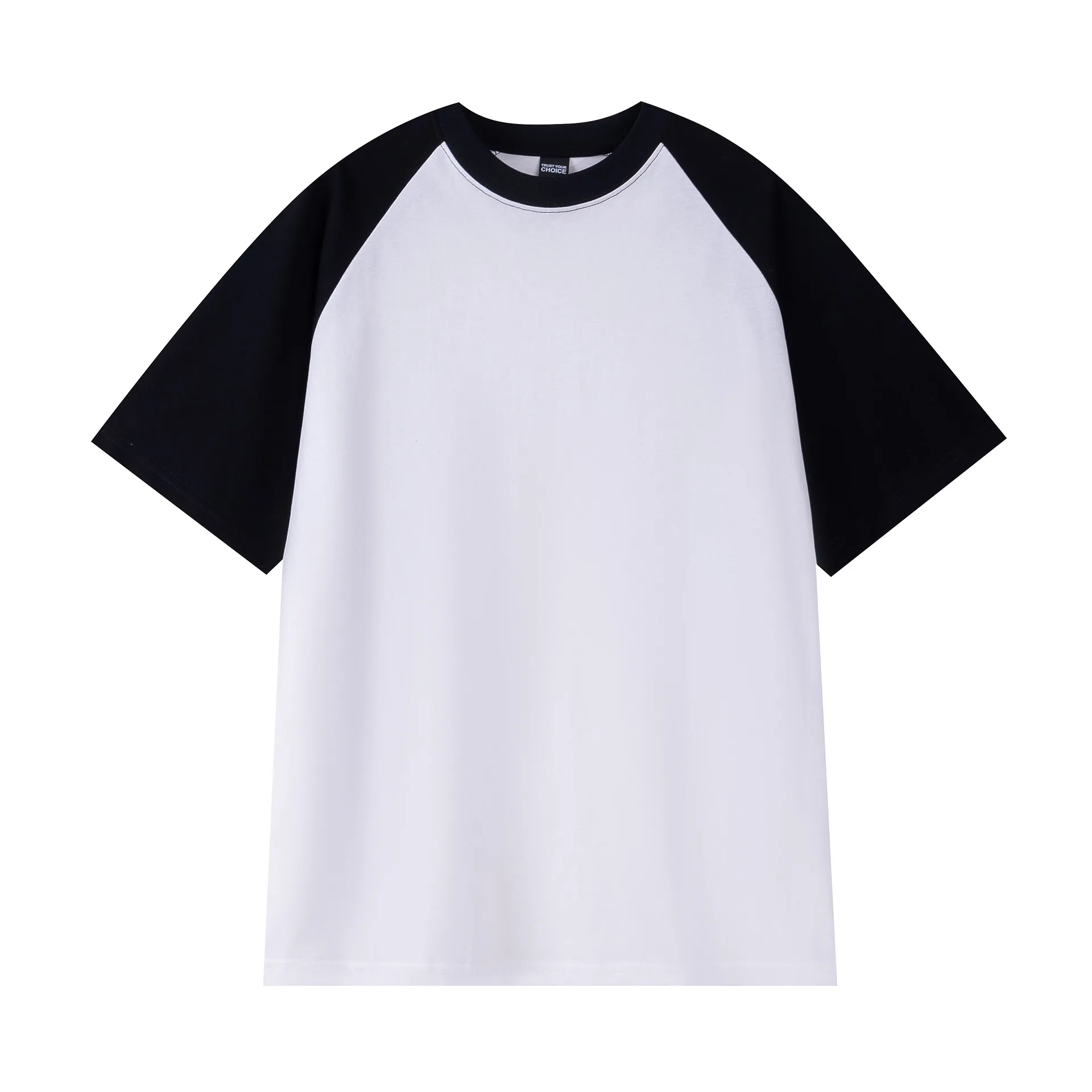 IEFB American Style Men's T-shirt Raglan Colorblocked Short Sleeve Summer New Tee Casual Loose Fitting O-neck Pullover Top X3841