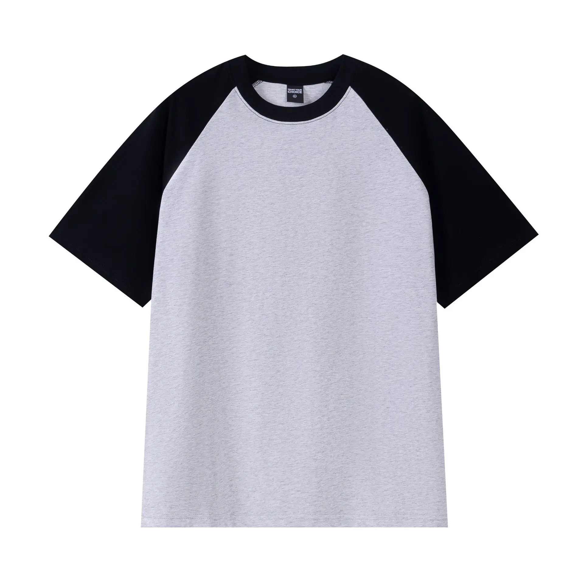 IEFB American Style Men's T-shirt Raglan Colorblocked Short Sleeve Summer New Tee Casual Loose Fitting O-neck Pullover Top X3841