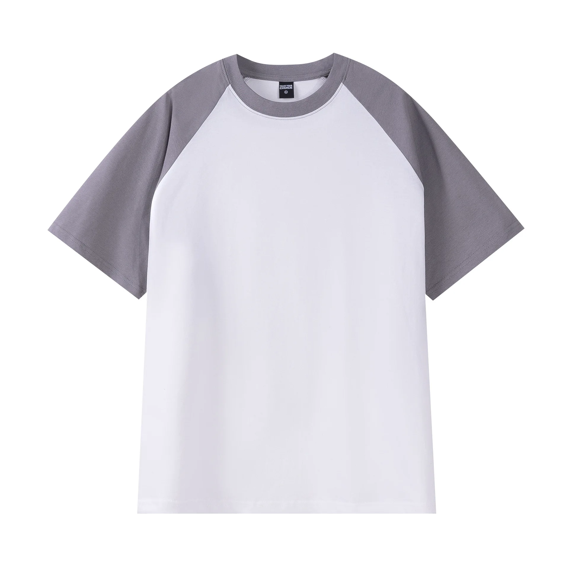 IEFB American Style Men's T-shirt Raglan Colorblocked Short Sleeve Summer New Tee Casual Loose Fitting O-neck Pullover Top X3841
