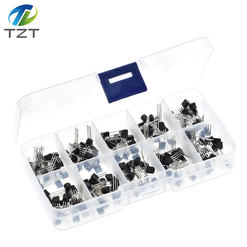 TZT 1BOX BC337 BC327 2N2222 2N2907 2N3904 2N3906 S8050 S8550 A1015 C1815 10Values*20pcs=200PCS