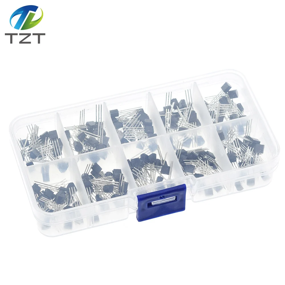 TZT 1BOX BC337 BC327 2N2222 2N2907 2N3904 2N3906 S8050 S8550 A1015 C1815 10Values*20pcs=200PCS