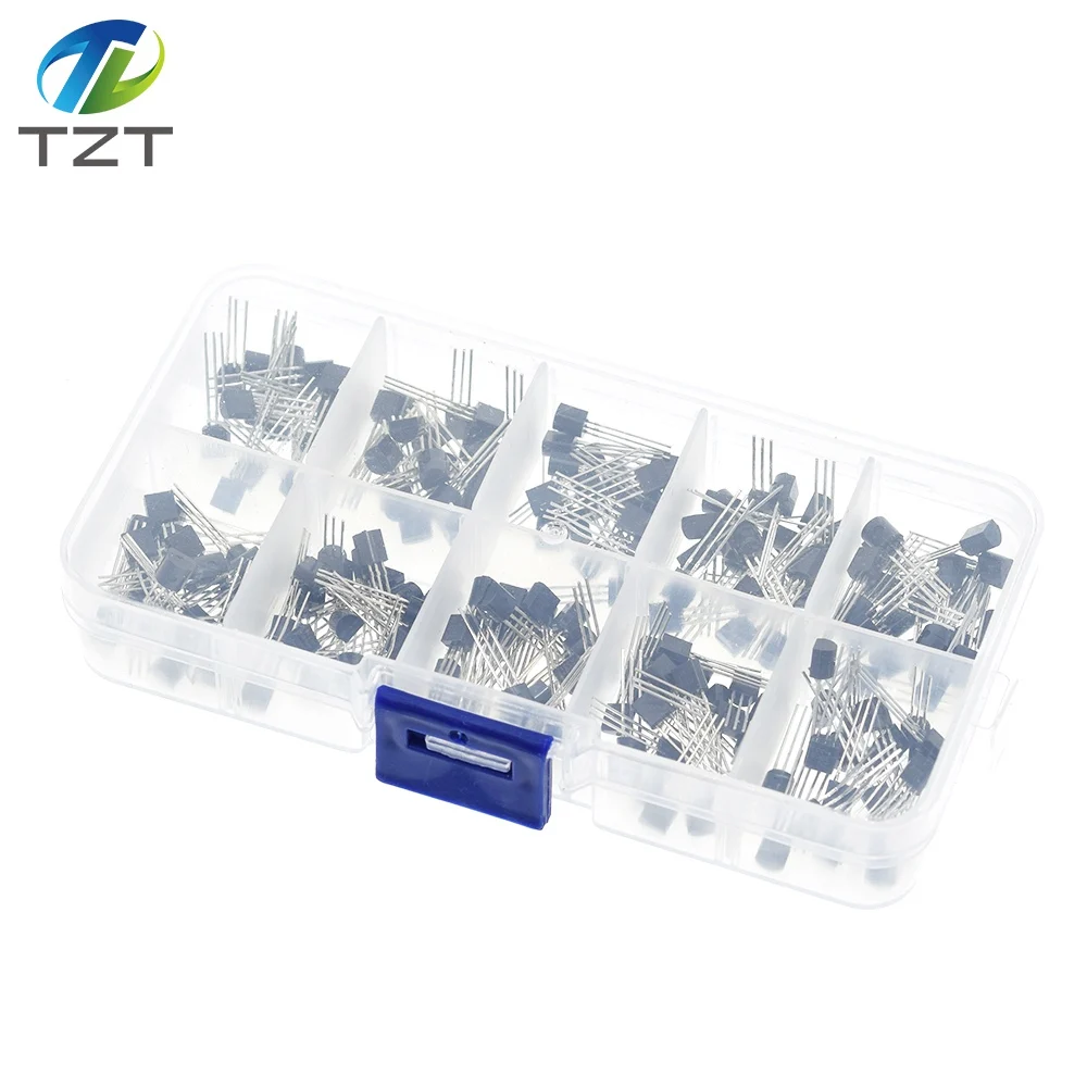 TZT 1BOX BC337 BC327 2N2222 2N2907 2N3904 2N3906 S8050 S8550 A1015 C1815 10Values*20pcs=200PCS