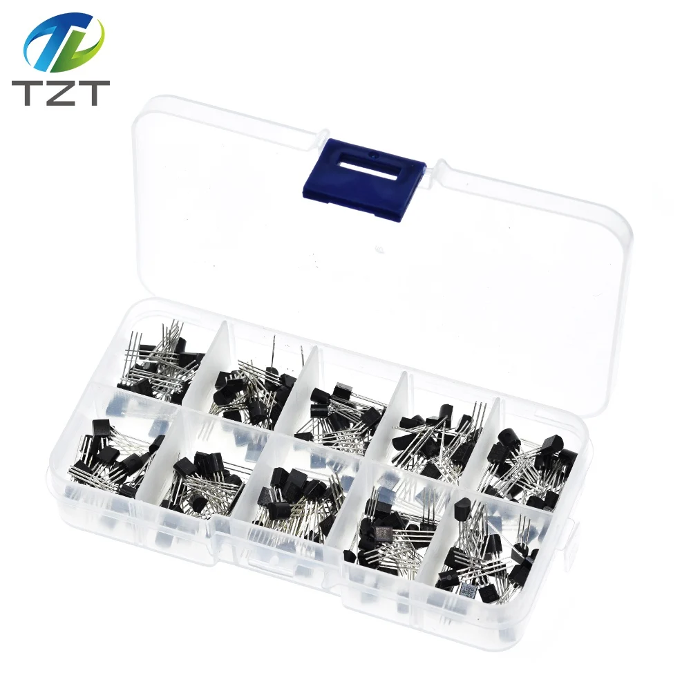 TZT 1BOX BC337 BC327 2N2222 2N2907 2N3904 2N3906 S8050 S8550 A1015 C1815 10Values*20pcs=200PCS