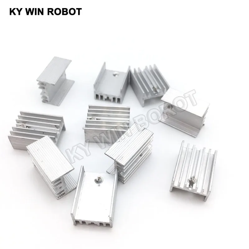 10pcs Aluminium TO-220 Heatsink TO 220 Heat Sink Transistor Radiator TO220 Cooler Cooling 20*15*10MM