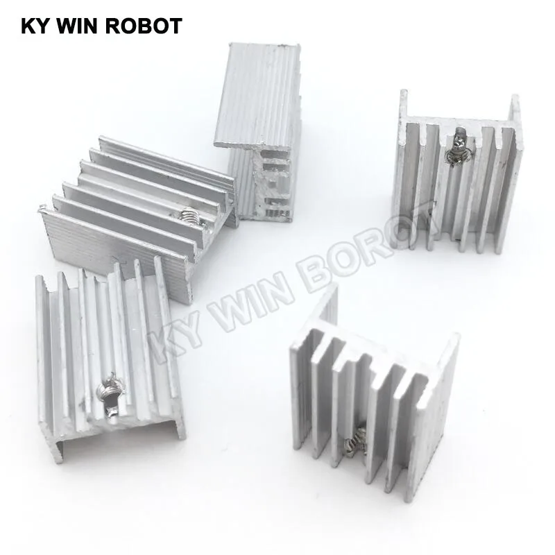 10pcs Aluminium TO-220 Heatsink TO 220 Heat Sink Transistor Radiator TO220 Cooler Cooling 20*15*10MM