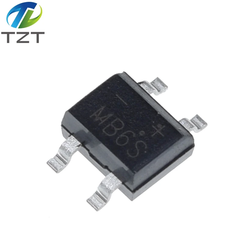 TZT 10/100pcs 600V 0.5A MB6S