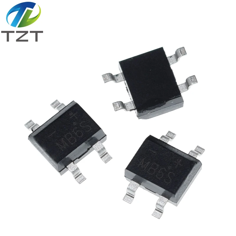 TZT 10/100pcs 600V 0.5A MB6S
