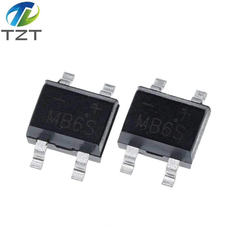TZT 10/100pcs 600V 0.5A MB6S