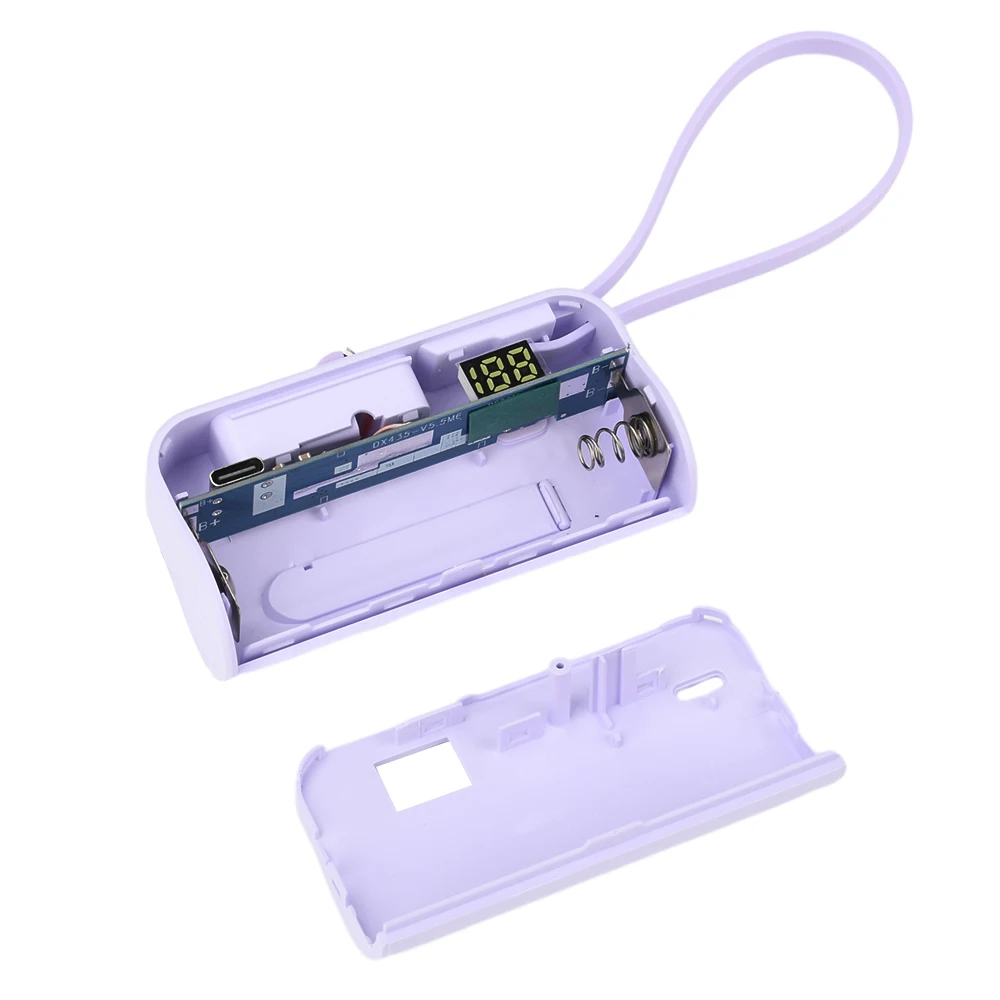 Type-C 21700 Battery Charger Case DIY Mobile Power Bank Case Portable 1* 21700 Battery Storage Box Holder Without Battery