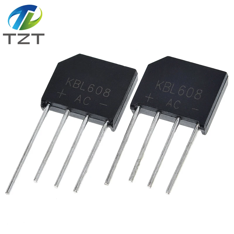 TZT 5/10PCS KBL608 KBL 608 6A 800V