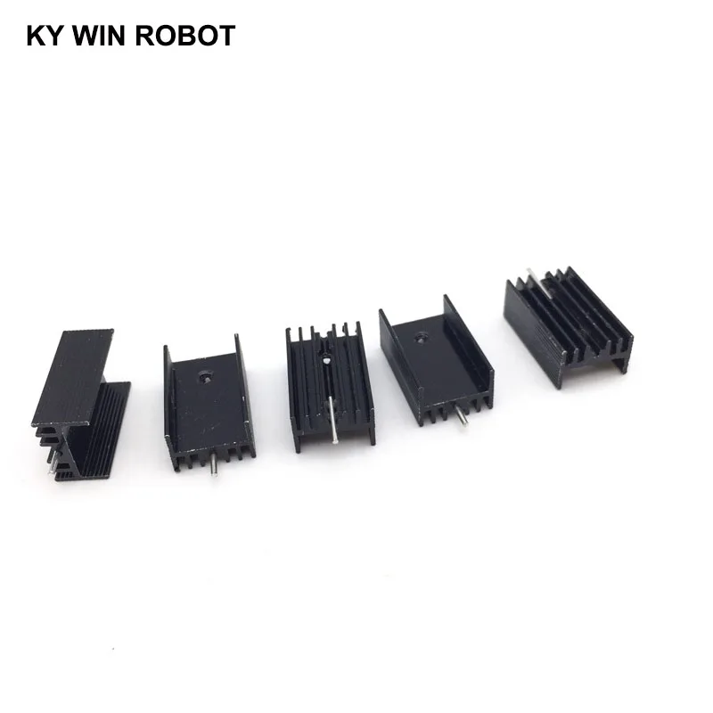 10pcs Aluminium TO-220 Heatsink TO 220 Heat Sink Transistor Radiator TO220 Cooler Cooling 25*15*11MM With 1 Pin